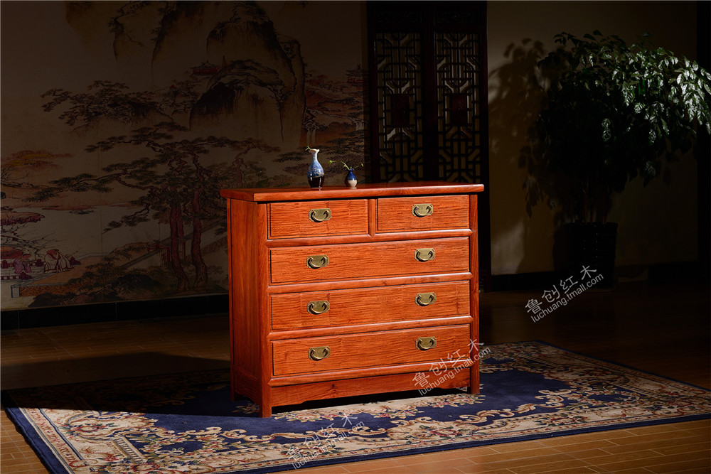 素面五斗柜（獨板）